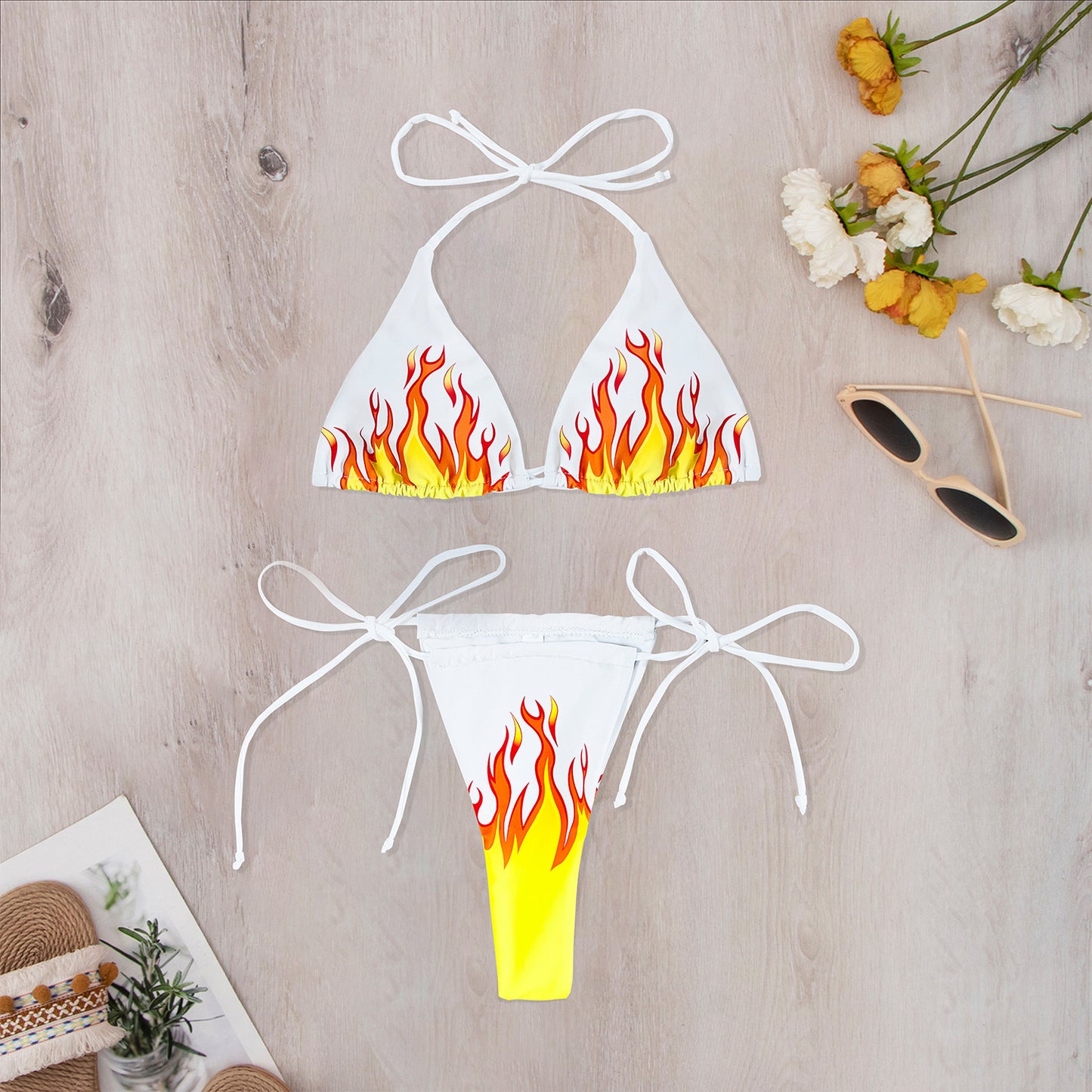 Women's Thong Flame Bikini