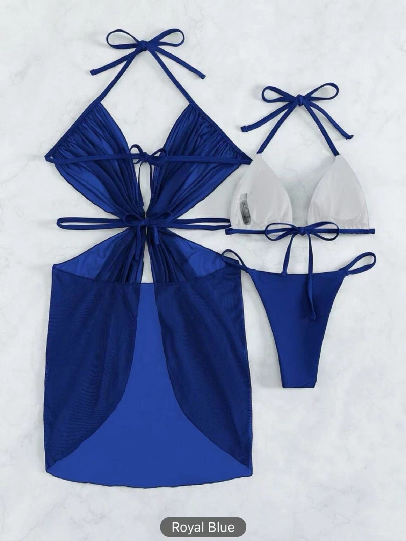 Chic 3-Piece Halter Neck Bikini Set for Women