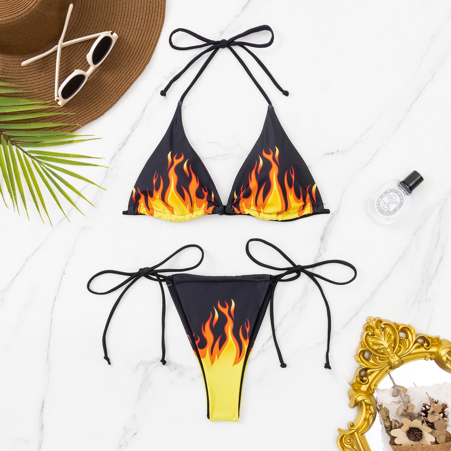 Women's Thong Flame Bikini